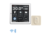 Smart Home - Älykoti - Shelly Wall Display White + BLU H&T Ivory - WiFi touch screen - Shelly_WallD_BLU_HT_Ivory