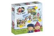 Palapelit - Bambolino Toys Fien & Teun Puzzle 4in1 Lattia - 19201