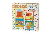 Palapelit - Bambolino Toys Dikkie Dik Puzzle 4in1 Lattia - 52016