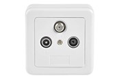 Lisätarvikkeet - Nedis wall plate box - SWBX100WT