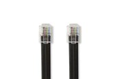 Puhelinkaapelit - Nedis TCGL90300BK10 telephone cable - TCGL90300BK10