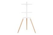 Seinäkiinnitys, AV-kiinnikkeet & AV-kalusteet - Nedis TVSM7060WT stand - tripod - for LCD TV - white beech - Max 35 kg - recommended for 65" - TVSM7060WT