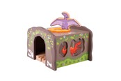 Puulelut - Bigjigs Wooden Dino T-Rex Train Tunnel - BJT244