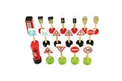 Puulelut - Bigjigs Wooden Traffic Signs 18pcs. - BJT061