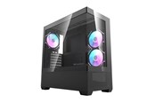 Kotelot - Darkflash DS900 AIR computer case (black) + 6 ARGB - Kotelot - Miditower - Musta - DS900 Air Black + fa