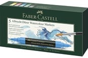Kirjoitus- ja piirustustarvikkeet - Faber-Castell Watercolour marker A.Dürer 5ct wallet - 160305