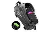 Pyörätarvikkeet - Rockbros B68 Bike Pannier for Frame - Armored - with Phone Pocket and Cover - 1.7L - Black - Rockbros-B68