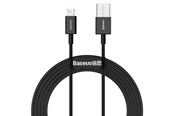 USB kaapelit - Baseus Superior Series Cable USB to iP 2.4A 2m (black) - CALYS-C01