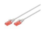 Verkkokaapelit - DIGITUS patch cable - 2.5 m - grey - Harmaa - 2.5m - DK-1617-025