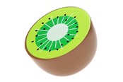 Puulelut - Bigjigs Wooden Half Kiwi per piece - BJF120