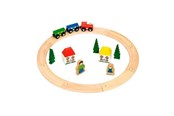 Puulelut - Bigjigs Wooden Train Set Junior 20 pieces. - BJT010