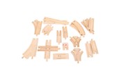 Puulelut - Bigjigs Wooden Rails Expansion Set 25 pcs. - BJT052