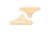 Puulelut - Bigjigs Wooden Rails - T-junction 2 pcs. - BJT108