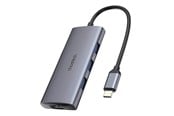 USB hub - Choetech Adapter 7w1 HUB-M19 USB-C (silver) USB hub - HUB-M19