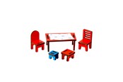 Nuket, pehmolelut ja oheistarvikkeet - Pippi furniture set dining room - 18107
