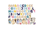 Lelut - Bluey magnetic letters - 18155