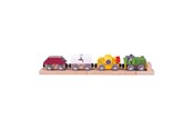 Puulelut - Bigjigs Wooden Train Construction with Cargo - BJT497