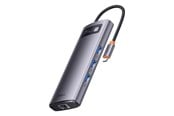 USB hub - Baseus Metal Gleam Series 7-in-1 Hub USB hub - Harmaa - WKWG040013