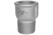 Kierteitetyt putkenosat ja liittimet - +GF+ extension piece black 1/2'' - 770529104
