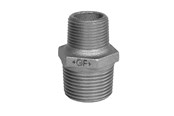 Kierteitetyt putkenosat ja liittimet - +GF+ nipple black 3/8 - 1/4'' - 770245117