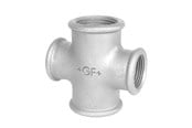 Kierteitetyt putkenosat ja liittimet - +GF+ cross galvanized 1-1/2'' - 770180216