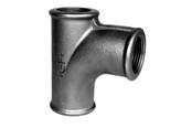 Kierteitetyt putkenosat ja liittimet - +GF+ flow tee 90° black 2'' - 770131105