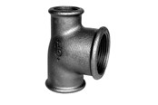 Kierteitetyt putkenosat ja liittimet - +GF+ tee 90° black reduced 1 1/2-1/2-1 1/4'' - 770130163