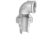 Kierteitetyt putkenosat ja liittimet - +GF+ angle union 90° galvanized 1 1/4'' socket nipple - 770098207