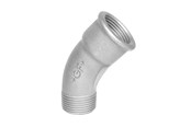 Kierteitetyt putkenosat ja liittimet - +GF+ long bend 45° galvanized 2'' socket nipple - 770040209