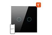 Smart Home - Älykoti - Avatto Smart Light Switch ZigBee ZTS02-EU-B2 2 Way TUYA (black) - ZTS02-EU-B2