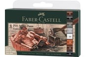 Kirjoitus- ja piirustustarvikkeet - Faber-Castell India ink Pitt Artist Pen Classical 8ct - 167172