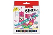 Luovat leikit - Bruynzeel Kids Glitter Felt Tip Pens 6 pcs. - 60126006