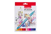 Luovat leikit - Bruynzeel Fineliner Brush Pens 24 pcs. - 60325024