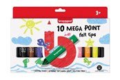 Luovat leikit - Bruynzeel Kids Mega Felt-tip Pens 10 pcs. - 60122002