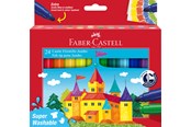 Kirjoitus- ja piirustustarvikkeet - Faber-Castell Felt-tip pen Jumbo 24pc. super washable - 154324