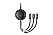 USB kaapelit - Baseus Fast Charging Cable 3in1 Free2Draw USB-C to USB-C/Lightning/Micro 100W 1.1m (black) - P10368700111-04