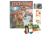 Luovat leikit - Dino World Colouring Book Stick & Shine - 412473