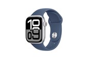 Älykellot, Urheilukellot & Aktiivisuusrannekkeet - Apple Watch Series 10 GPS + Cellular 42mm - Silver Aluminium Case with Denim Sport Band - S/M - MWX33QN/A
