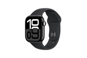 Älykellot, Urheilukellot & Aktiivisuusrannekkeet - Apple Watch Series 10 GPS + Cellular 42mm - Jet Black Aluminium Case with Black Sport Band - S/M - MWX63QN/A