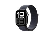 Älykellot, Urheilukellot & Aktiivisuusrannekkeet - Apple Watch Series 10 GPS + Cellular 42mm - Jet Black Aluminium Case with Ink Sport Loop - MWX83QN/A