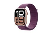 Älykellot, Urheilukellot & Aktiivisuusrannekkeet - Apple Watch Series 10 GPS + Cellular 42mm - Rose Gold Aluminium Case with Plum Sport Loop - MWXC3QN/A