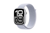 Älykellot, Urheilukellot & Aktiivisuusrannekkeet - Apple Watch Series 10 GPS + Cellular 46mm - Silver Aluminium Case with Blue Cloud Sport Loop - MWY23QN/A