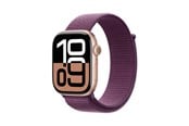 Älykellot, Urheilukellot & Aktiivisuusrannekkeet - Apple Watch Series 10 GPS + Cellular 46mm - Rose Gold Aluminium Case with Plum Sport Loop - MWY83QN/A