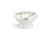Kattaus - Kähler Hammershøi Christmas Bowl on stand Ø16 cm - White w. deco - 693131