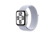 Älykellot, Urheilukellot & Aktiivisuusrannekkeet - Apple Watch SE GPS 44mm - Silver Aluminium Case with Blue Cloud Sport Loop - MXET3QN/A