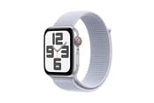 Älykellot, Urheilukellot & Aktiivisuusrannekkeet - Apple Watch SE GPS + Cellular 44mm - Silver Aluminium Case with Blue Cloud Sport Loop - MXGR3QN/A