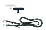 Puhelin - Muut lisävarusteet - Mobile Origin Lanyard rope 6 mm - Black - 82 - 163cm - LYR-UNI-BLK