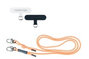 Puhelin - Muut lisävarusteet - Mobile Origin Lanyard rope 6 mm - Peach Fuzz - 82 - 163cm - LYR-UNI-PCFZ