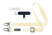 Puhelin - Muut lisävarusteet - Mobile Origin Lanyard tape 25mm - White - 84 - 165cm - LYT-UNI-WHT
