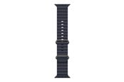 Smartwatch - Lisävarusteet - Apple 49mm Navy Ocean Band - Titanium Finish - MXTH3ZM/A